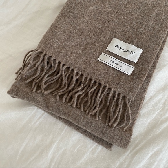 Aritzia Accessories - Aritzia auxiliary brown wool scarf